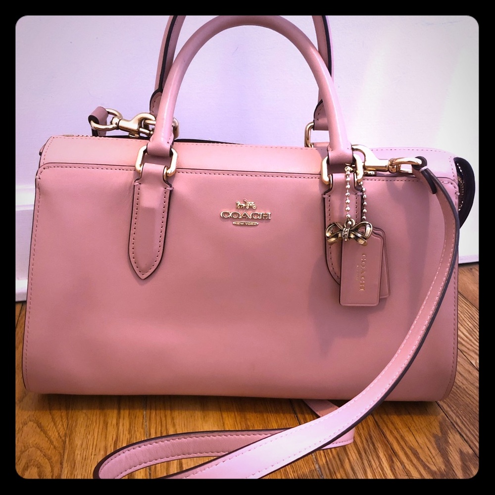 Blush pink Selena Gomez Coach bag